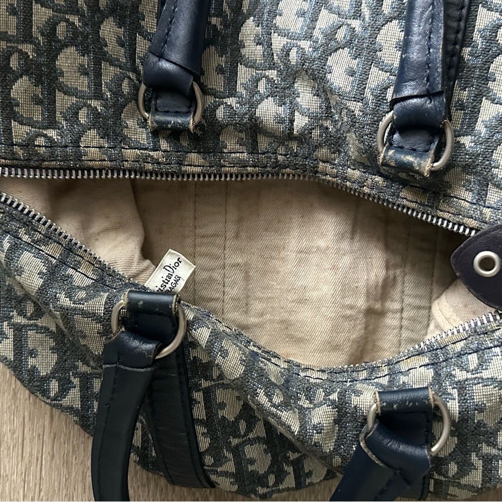 Vintage Dior Navy Blue Boston Bag - Picture 8 of 10